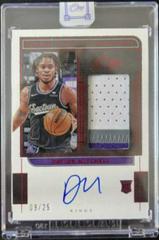 Davion Mitchell [Red] #RJ-DML Basketball Cards 2021 Panini One and One Rookie Jersey Autographs Prices