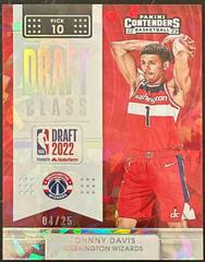 Johnny Davis [Cracked Ice] #16 Basketball Cards 2022 Panini Contenders Draft Class Prices