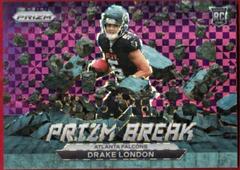 Drake London [Purple Power] Football Cards 2022 Panini Prizm Break Prices