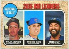 Matt Kemp,  Anthony Rizzo,  Nolan Arenado #3 Baseball Cards 2017 Topps Heritage Prices