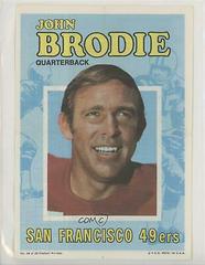 John Brodie Football Cards 1971 Topps Pin Ups Prices