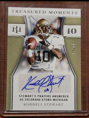 Kordell Stewart Football Cards 2022 Panini National Treasures Collegiate Moments Signatures Prices