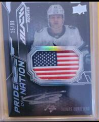 Thomas Bordeleau Hockey Cards 2022 SPx UD Black Pride of a Nation Autographs Prices