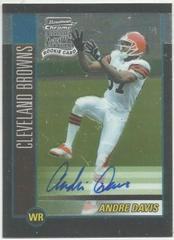 Andre Davis [Autograph] #221 Football Cards 2002 Bowman Chrome Prices