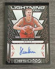 Steve Kerr [Red] Basketball Cards 2021 Panini Obsidian Lightning Strike Signatures Prices