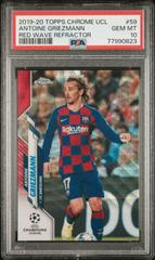 Antoine Griezmann [Red Wave Refractor] #59 Soccer Cards 2019 Topps Chrome UEFA Champions League Prices