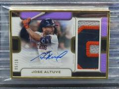 Jose Altuve [Purple] #FAC-JAL Baseball Cards 2023 Topps Definitive Framed Autograph Patch Collection Prices