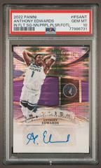 Anthony Edwards [Neon Purple Pulsar] #IFS-ANT Basketball Cards 2022 Panini Select In Flight Signatures Prices