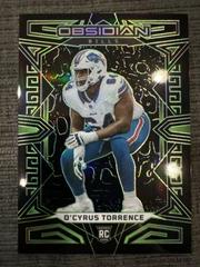 O'Cyrus Torrence [Green Electric Etch] #109 Football Cards 2023 Panini Obsidian Prices