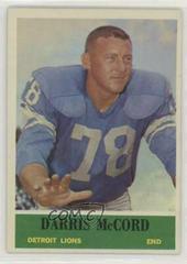 Darris McCord #64 Football Cards 1964 Philadelphia Prices