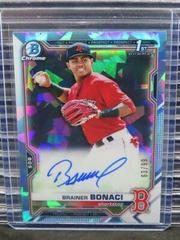 Brainer Bonaci [Aqua Refractor] #BSPA-BB Baseball Cards 2021 Bowman Sapphire Autographs Prices