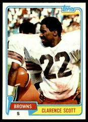 Clarence Scott Football Cards 1981 Topps Prices