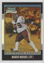 Mario Monds [Gold Refractor] Football Cards 2001 Bowman Chrome Prices