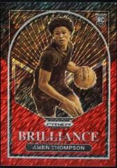 Amen Thompson [Red Shimmer] #11 Basketball Cards 2023 Panini Prizm Draft Picks Brilliance Prices