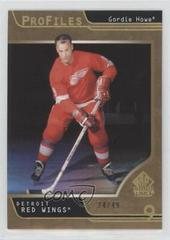 Gordie Howe [Gold] #P-49 Hockey Cards 2020 SP Signature Edition Legends Profiles Prices