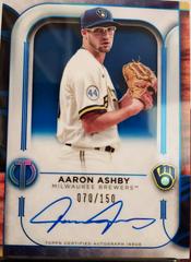 Aaron Ashby [Blue] #TA-AA Baseball Cards 2022 Topps Tribute Autographs Prices