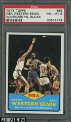 NBA Western Semis Warriors vs. Bucks Basketball Cards 1973 Topps Prices