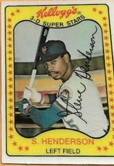 Steve Henderson #25 Baseball Cards 1981 Kellogg's Prices
