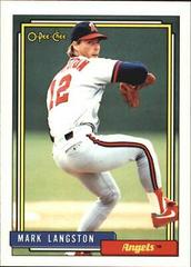 Mark Langston #165 Baseball Cards 1992 O Pee Chee Prices