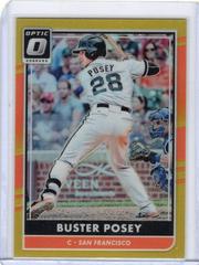 Buster Posey [Gold] #155 Baseball Cards 2016 Panini Donruss Optic Prices