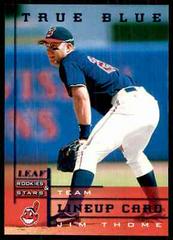 Jim Thome [True Blue] #7 Baseball Cards 1998 Leaf Rookies & Stars Prices