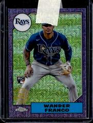 Wander Franco [Purple] #T87C-58 Baseball Cards 2022 Topps Silver Pack 1987 Chrome Prices