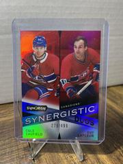 Cole Caufield, Guy Lafleur [Red] #SD-2 Hockey Cards 2022 Upper Deck Synergy Synergistic Duos Star Legend Prices
