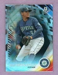 Felix Hernandez [Black] #80 Baseball Cards 2017 Bowman Platinum Prices