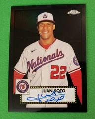 Juan Soto [Black] #PA-JSO Baseball Cards 2021 Topps Chrome Platinum Anniversary Autographs Prices
