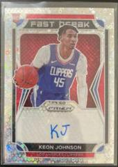 Keon Johnson #FBR-KJO Basketball Cards 2021 Panini Prizm Fast Break Rookie Autographs Prices
