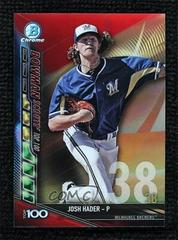 Josh Hader [Red Refractor] #BTP-38 Baseball Cards 2017 Bowman Scouts' Top 100 Prices