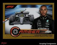 Lewis Hamilton [Gold Refractor] #CAM-LHI Racing Cards 2023 Topps Chrome Formula 1 Camber Prices