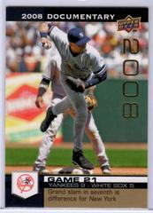 Derek Jeter #781 Baseball Cards 2008 Upper Deck Documentary Prices