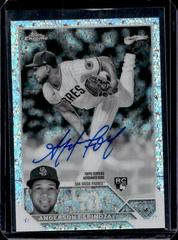 Anderson Espinoza [Black & White Mini Diamond] #RA-AE Baseball Cards 2023 Topps Chrome Rookie Autographs Prices