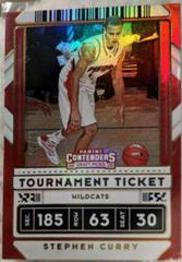 Stephen Curry [Tournament] Basketball Cards 2020 Panini Contenders Draft Picks Prices