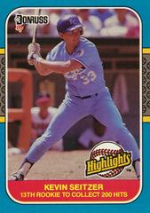 Kevin Seitzer Baseball Cards 1987 Donruss Highlights Prices