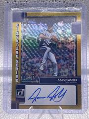 Aaron Ashby [Gold] #SS-AA Baseball Cards 2022 Panini Donruss Signature Series Prices