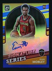 Evan Mobley [Blue] #SS-EMB Basketball Cards 2021 Panini Donruss Optic Signature Series Prices