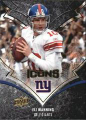 Eli Manning Football Cards 2008 Upper Deck Icons Prices
