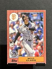 Will Clark [Red] #T87-97 Baseball Cards 2022 Topps 1987 Prices