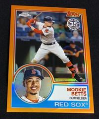 Mookie Betts [Orange] #83T-4 Baseball Cards 2018 Topps Chrome 1983 Prices