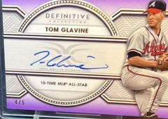 Tom Glavine [Purple] #LAC-TG Baseball Cards 2022 Topps Definitive Legendary Autograph Collection Prices