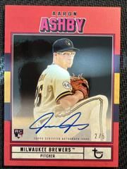 Aaron Ashby [Red] #AC-AA Baseball Cards 2022 Topps Brooklyn Collection Autographs Prices
