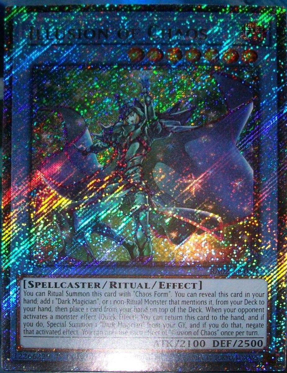 Illusion of Chaos [Platinum Secret Rare] RA02-EN020 YuGiOh 25th Anniversary Rarity Collection II