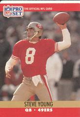 Steve Young Football Cards 1990 Pro Set Prices