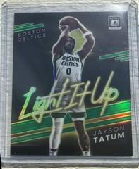 Jayson Tatum [Green] Basketball Cards 2021 Panini Donruss Optic Light It Up Prices