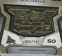 Ivan Prosvetov [Gold] #F-15 Hockey Cards 2021 SPx Finite Rookies Prices