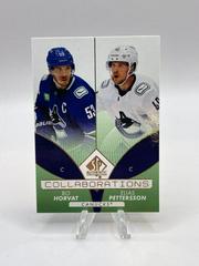 Bo Horvat, Elias Pettersson [Green] #C-18 Hockey Cards 2022 SP Authentic Collaborations Prices