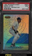 Derek Jeter [Refractor] #BBP4 Baseball Cards 1997 Bowman's Best Preview Prices