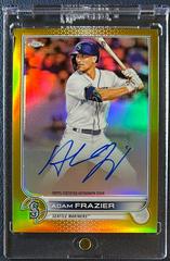 Adam Frazier [Gold] #CVA-AF Baseball Cards 2022 Topps Chrome Veteran Autographs Prices
